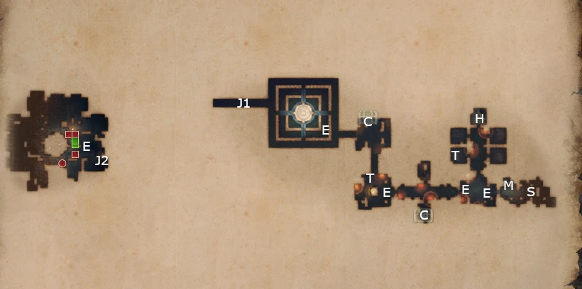 Map of Camelot (prologue) mission from King Arthur Knight's Tale game.