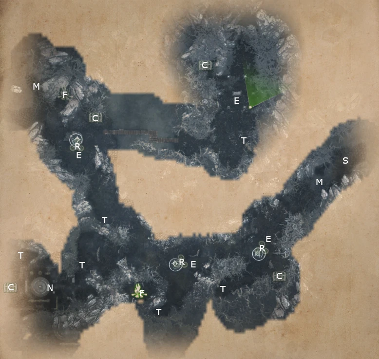 Map of Heart of Midnight from King Arthur Knight's Tale game.