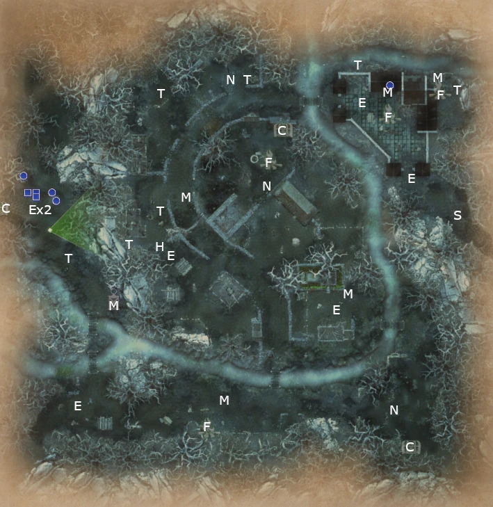 Map of The Curse of the Black Knight from King Arthur Knight's Tale game.