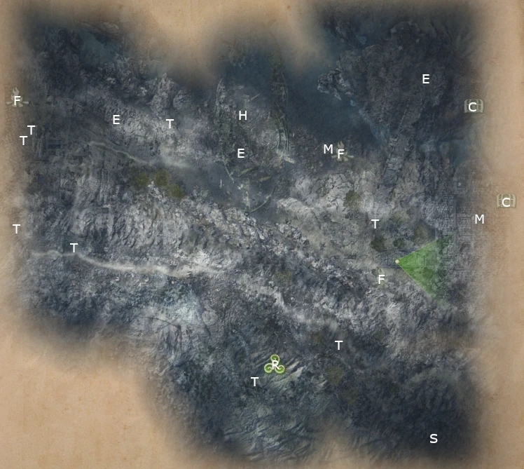 Map of The Cursed Ship mission in King Arthur Knight's Tale game.