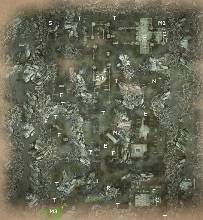 Map of The Return in King Arthur Knight's Tale .
