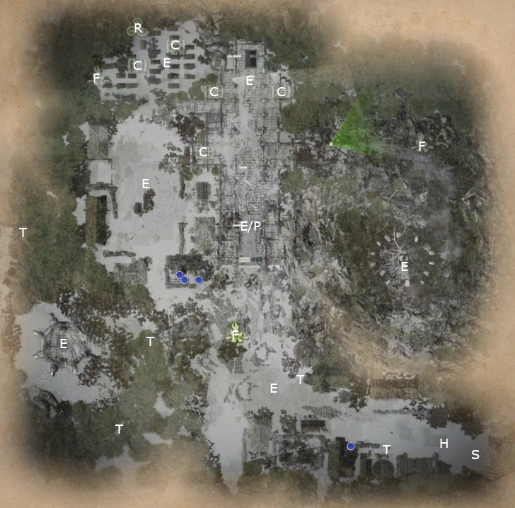 Map of The Vicious Tale of Sir Dagonet mission from King Arthur Knight's Tale game.