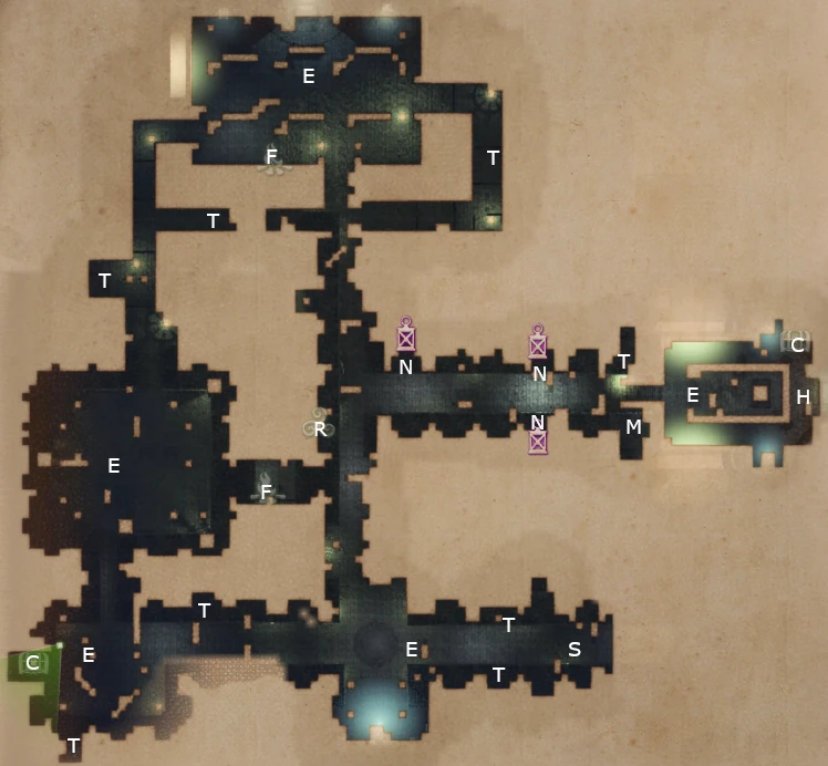 Map of The Warrior Queen from King Arthur Knight's Tale mission.
