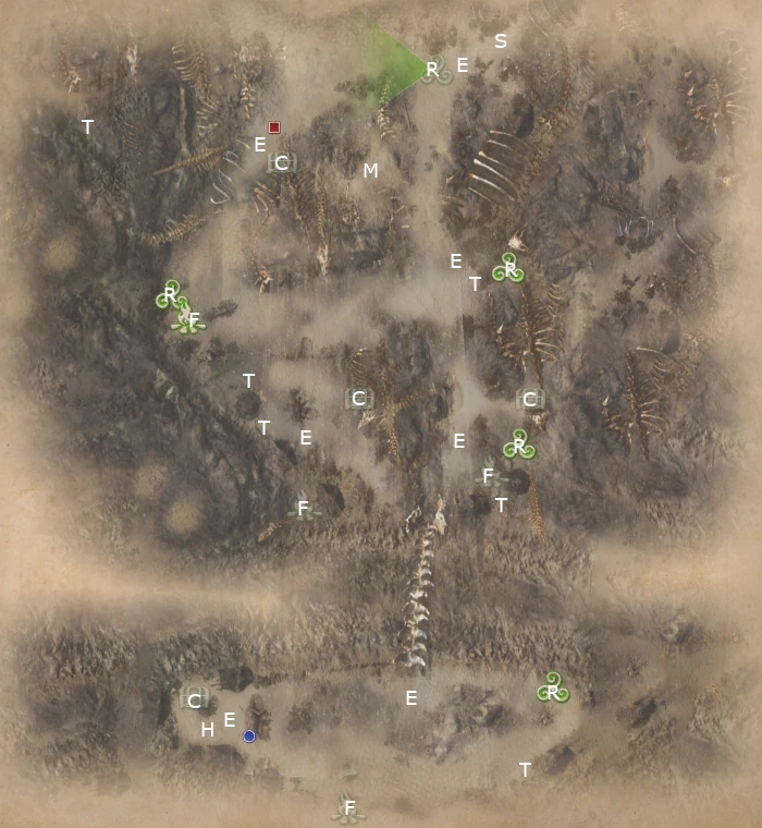Map of The Witch Queen mission from King Arthur Knight's Tale game.