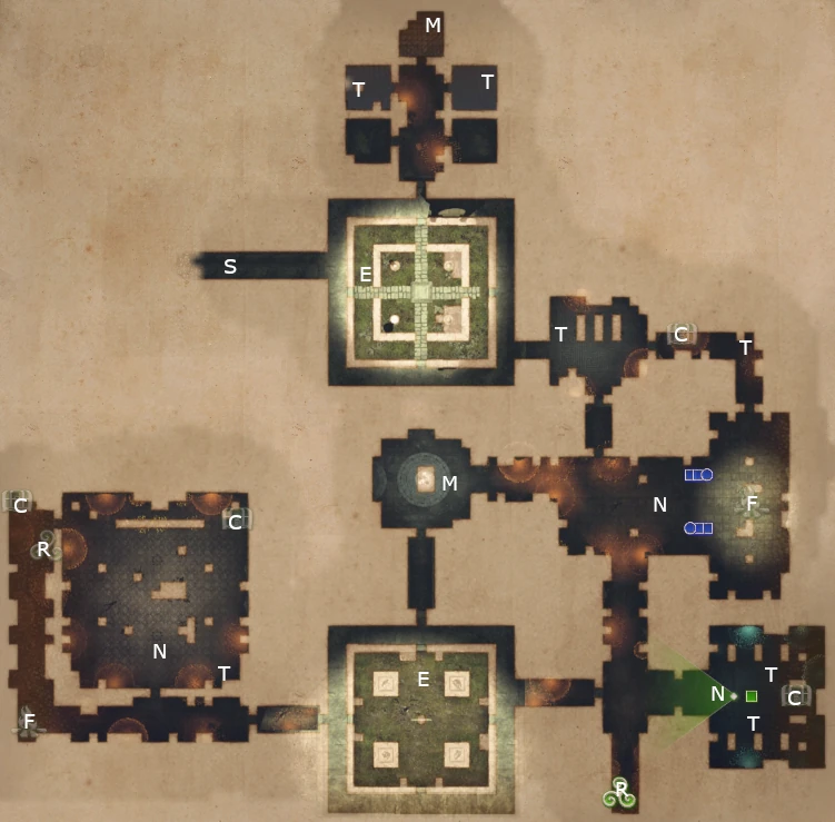 Map of Treachery in King Arthur Knight's Tale