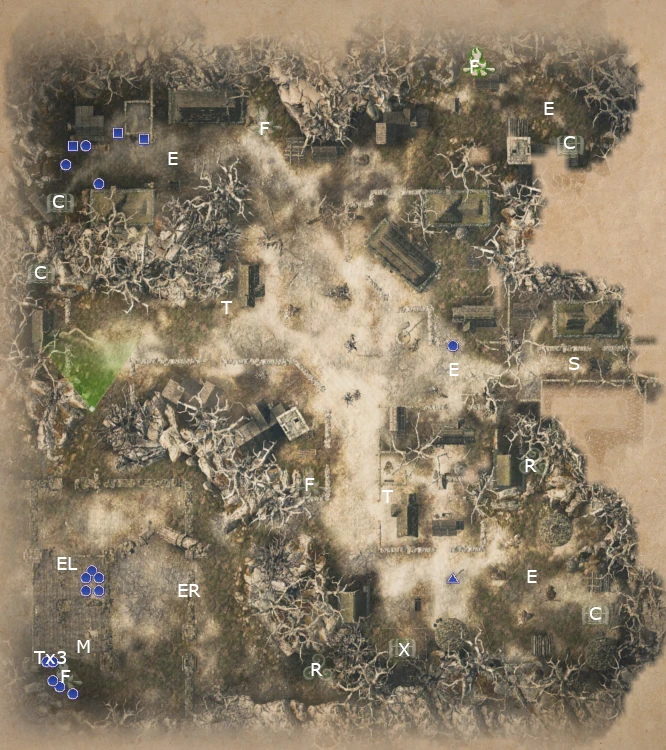 Map of The Wild Hunt mission in King Arthur Knight's Tale game.