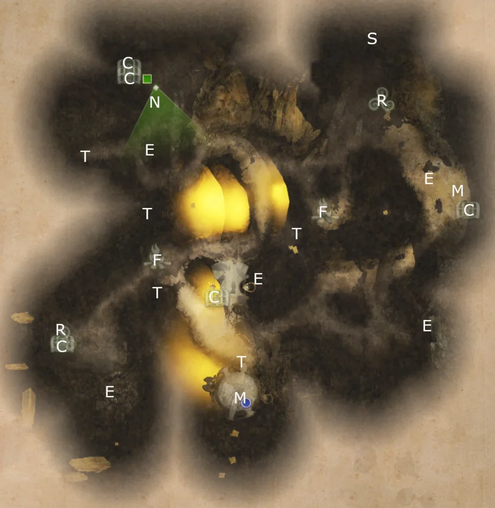 Map of The Artificer from King Arthur Knight's Tale game. 