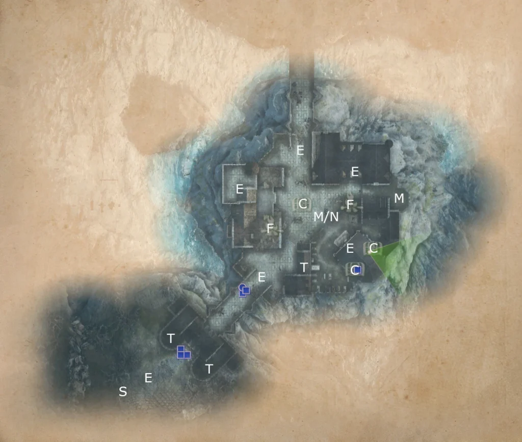 Map of The Battle of the Chasm from King Arthur Knight's Tale game.