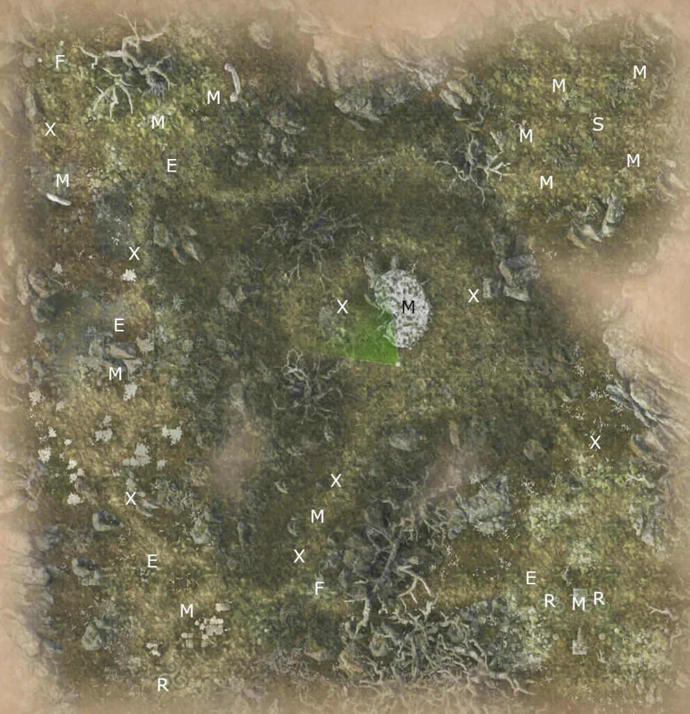 Map of The Seelie Court from King Arthur Knight's Tale game.