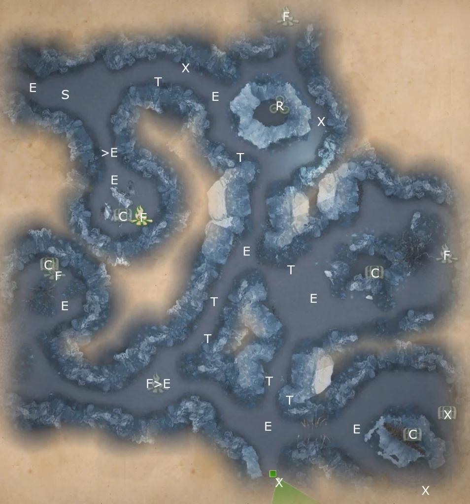 Map of The Unseelie Court from King Arthur Knight's Tale game.