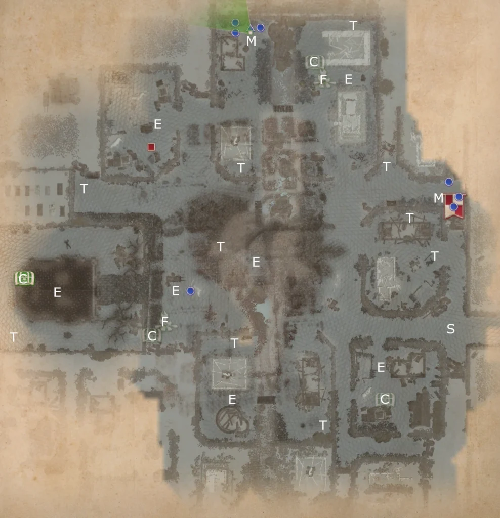 Map of The Knight in Red from King Arthur Knight's Tale game. 